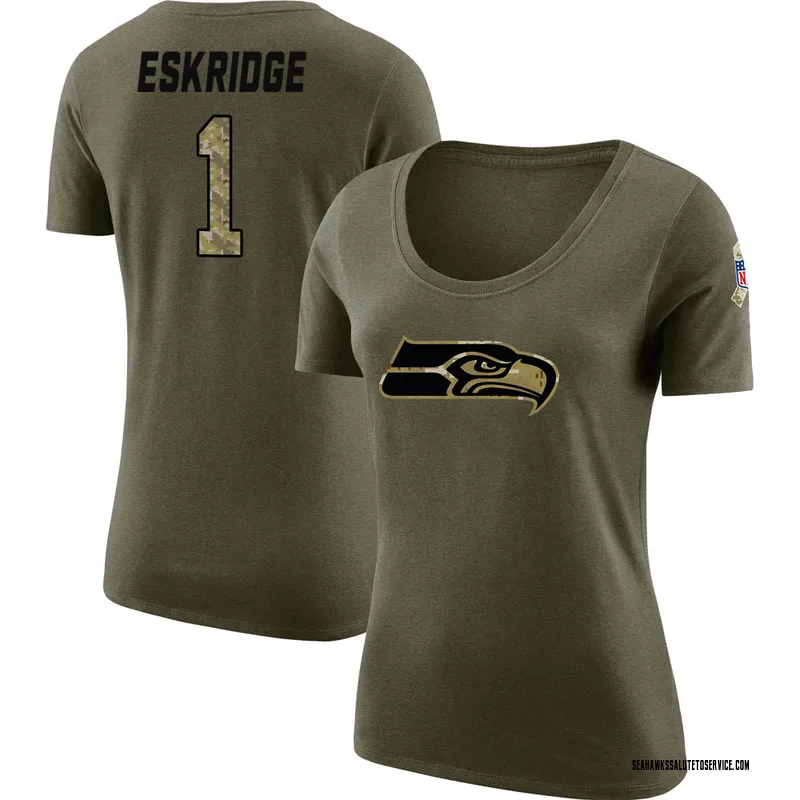 Tshirtsedge Eddie Lacy Legend Salute to Service T-Shirt - Olive